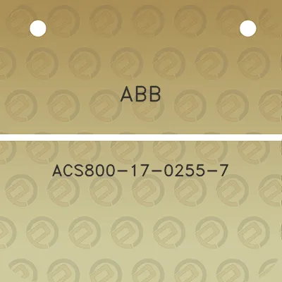 abb-acs800-17-0255-7