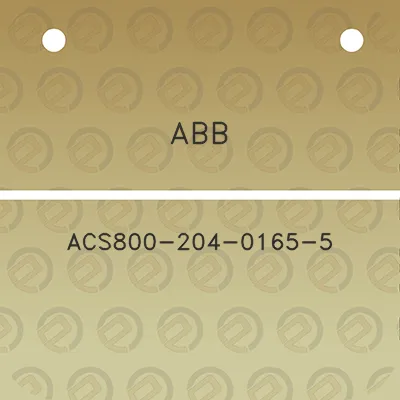 abb-acs800-204-0165-5