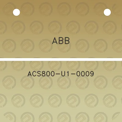 abb-acs800-u1-0009