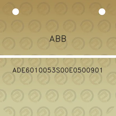 abb-ade6010053s00e0500901