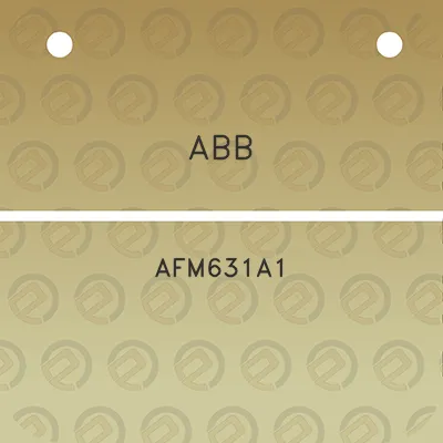 abb-afm631a1