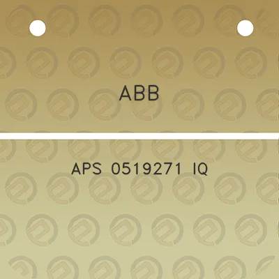 abb-aps-0519271-iq