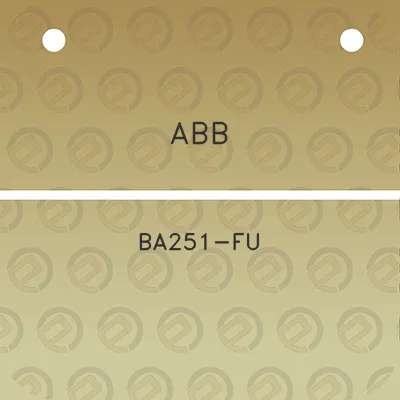 abb-ba251-fu