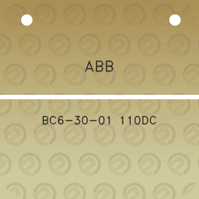 abb-bc6-30-01-110dc