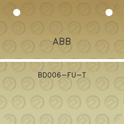 abb-bd006-fu-t