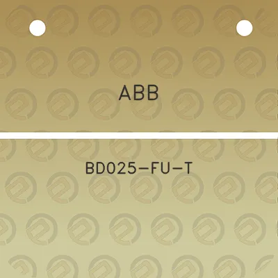 abb-bd025-fu-t