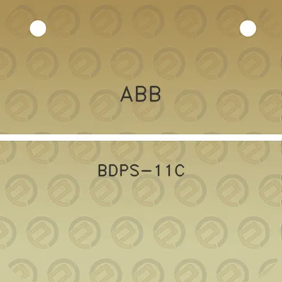 abb-bdps-11c