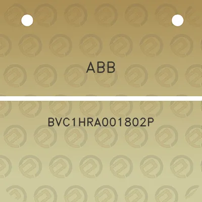 abb-bvc1hra001802p