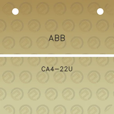 abb-ca4-22u