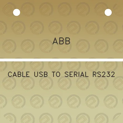 abb-cable-usb-to-serial-rs232