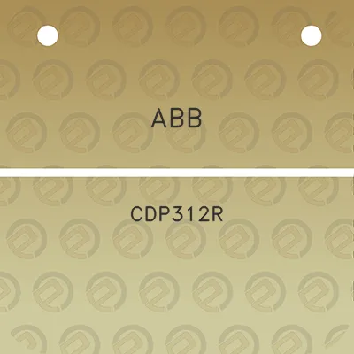 abb-cdp312r