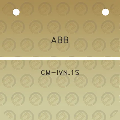 abb-cm-ivn1s