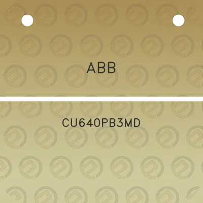 abb-cu640pb3md