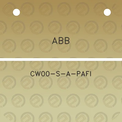 abb-cw00-s-a-pafi