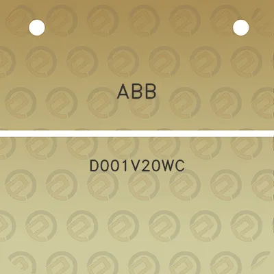 abb-d001v20wc