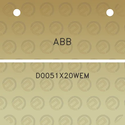 abb-d0051x20wem