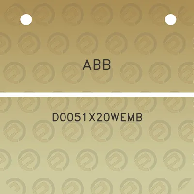 abb-d0051x20wemb