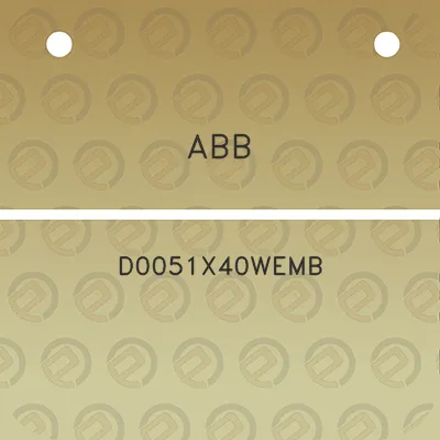 abb-d0051x40wemb