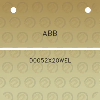 abb-d0052x20wel