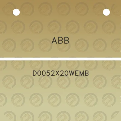 abb-d0052x20wemb