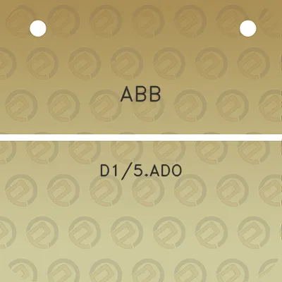 abb-d15ado