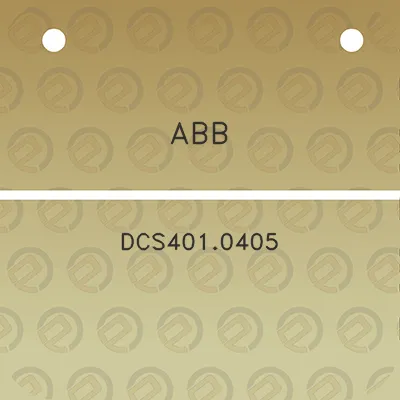 abb-dcs4010405