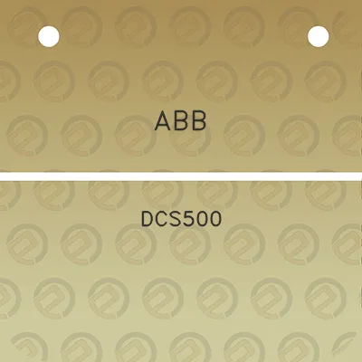 abb-dcs500