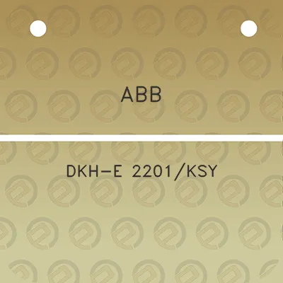 abb-dkh-e-2201ksy