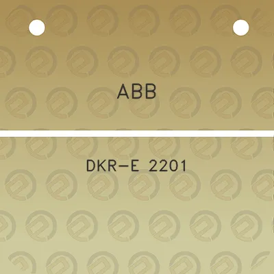 abb-dkr-e-2201