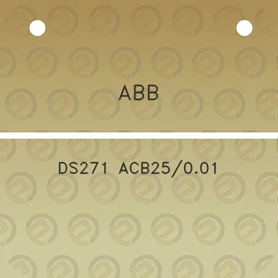 abb-ds271-acb25001