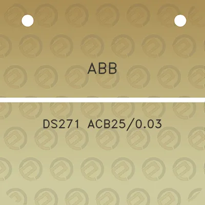 abb-ds271-acb25003