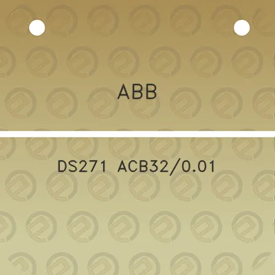 abb-ds271-acb32001