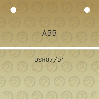 abb-dsr0701