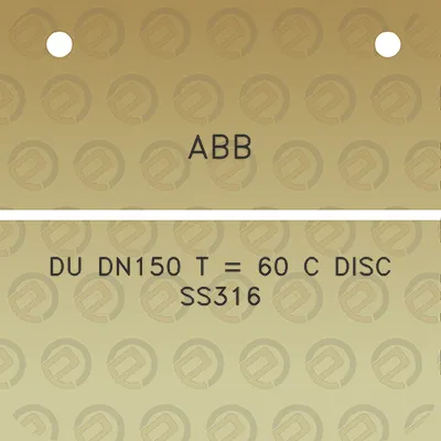 abb-du-dn150-t-60-c-disc-ss316