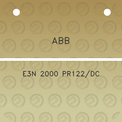 abb-e3n-2000-pr122dc