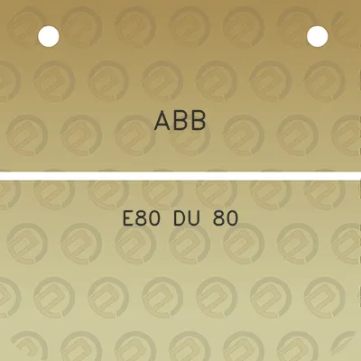 abb-e80-du-80