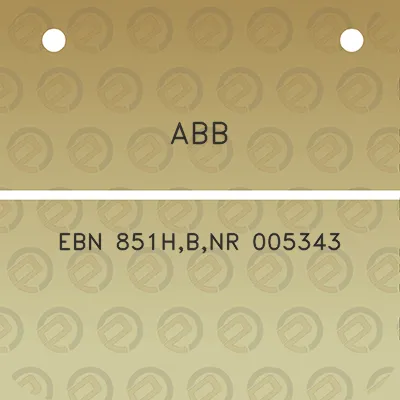 abb-ebn-851hbnr-005343