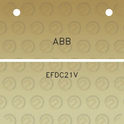 abb-efdc21v