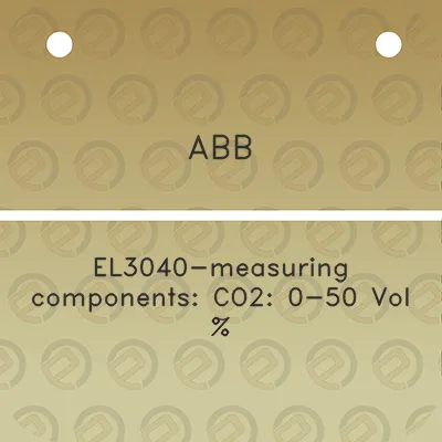 abb-el3040-measuring-components-co2-0-50-vol