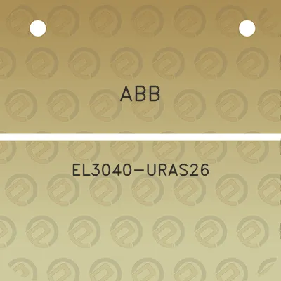 abb-el3040-uras26