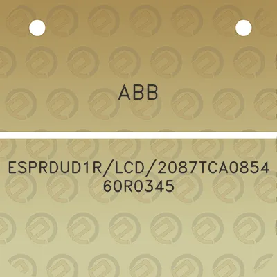 abb-esprdud1rlcd2087tca085460r0345