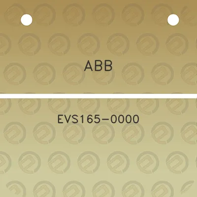 abb-evs165-0000