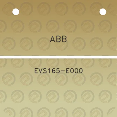 abb-evs165-e000