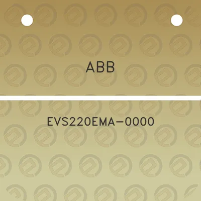 abb-evs220ema-0000