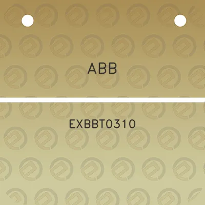 abb-exbbt0310