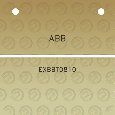 abb-exbbt0810