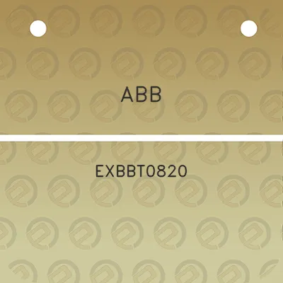 abb-exbbt0820