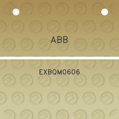 abb-exbqm0606