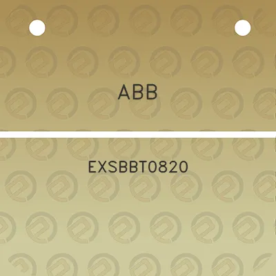 abb-exsbbt0820