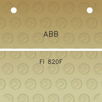 abb-fi-820f